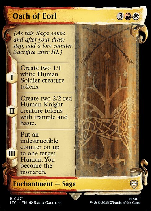 MTG Oath of Eorl LTC 471 Alternate Art Nonfoil