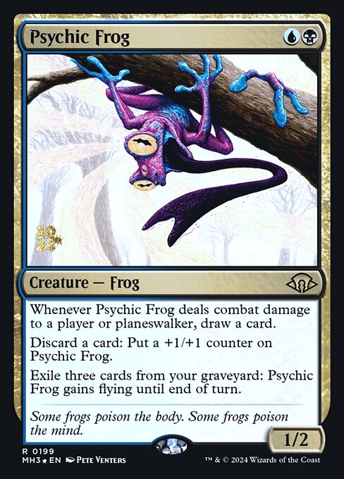 MTG Psychic Frog PMH3 199s Prerelease Foil