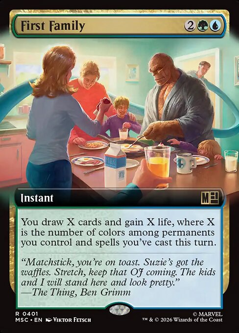 MTG First Family MSC 401 Extended Art Nonfoil