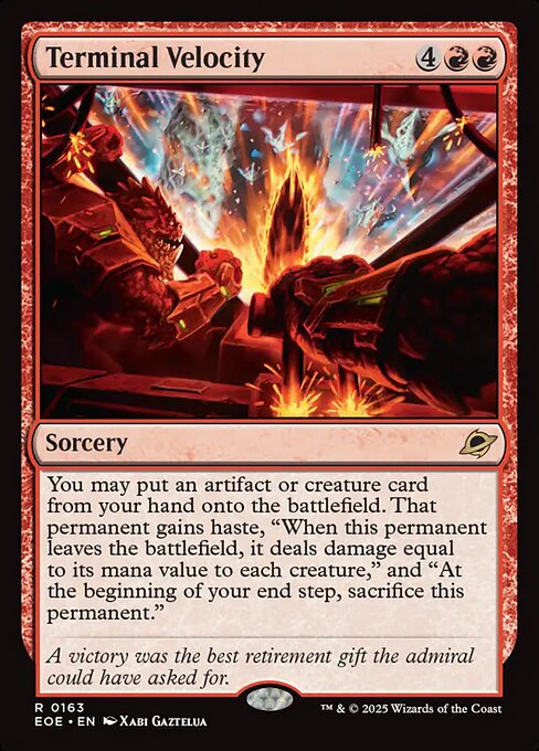 MTG Terminal Velocity EOE 163 Regular Nonfoil
