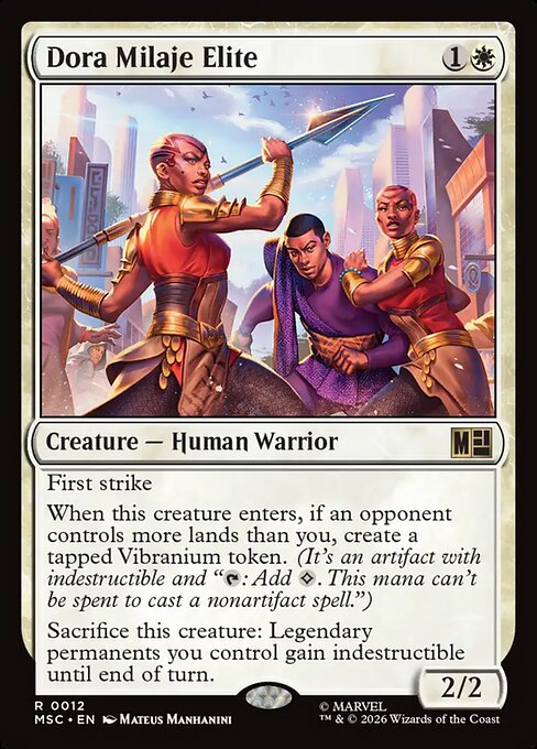 MTG Dora Milaje Elite MSC 012 Regular Nonfoil