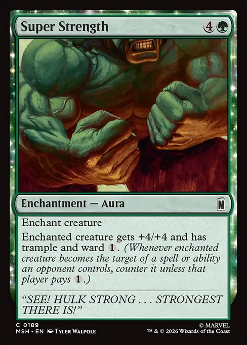 MTG Super Strength MSH 189 Regular Foil