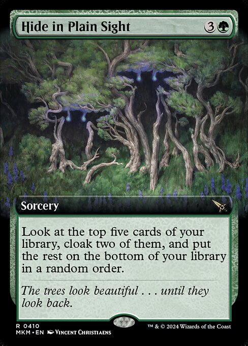 MTG Hide in Plain Sight MKM 410 Extended Art Foil