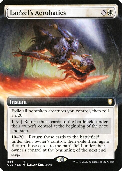 MTG Lae'zel's Acrobatics CLB 556 Extended Art Nonfoil