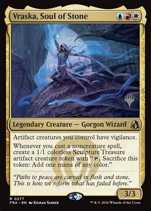 MTG Vraska, Soul of Stone PFRA 277P Promo Pack Foil front