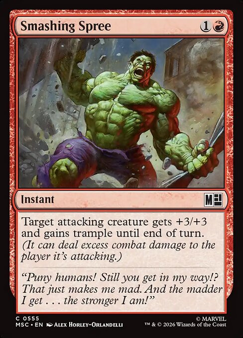 MTG Smashing Spree MSC 555 Regular Nonfoil