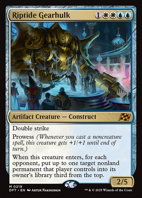 MTG Riptide Gearhulk PDFT 219p Promo Pack Foil