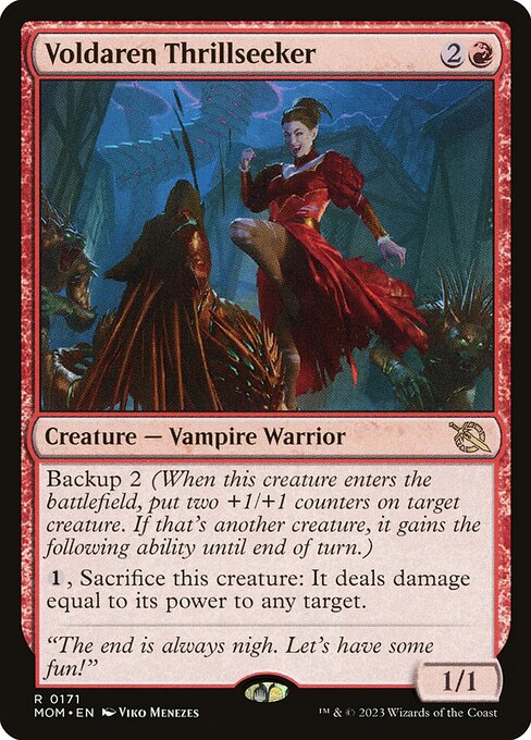 MTG Voldaren Thrillseeker MOM 171 Regular Foil