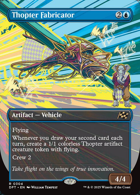 MTG Thopter Fabricator DFT 304 Borderless Revved Up Nonfoil