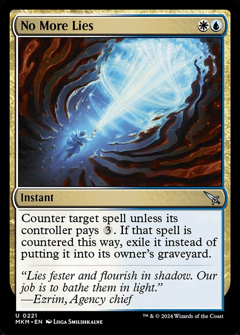 MTG No More Lies MKM 221 Regular Foil