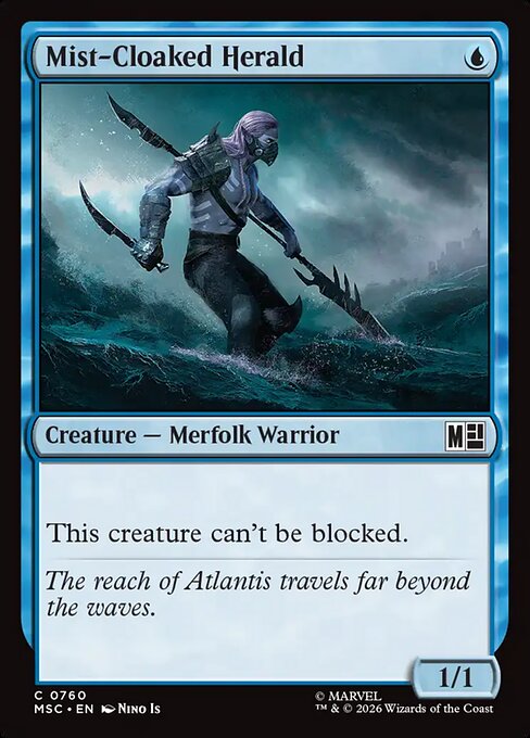 MTG Mist-Cloaked Herald MSC 760 Regular Nonfoil