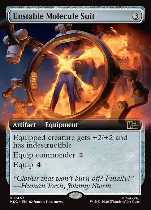 MTG Unstable Molecule Suit MSC 457 Extended Art Nonfoil