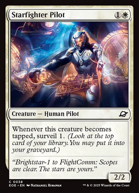 MTG Starfighter Pilot EOE 038 Regular Foil