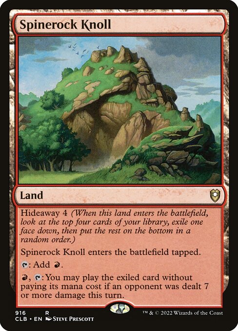 MTG Spinerock Knoll CLB 916 Commander Deck Nonfoil