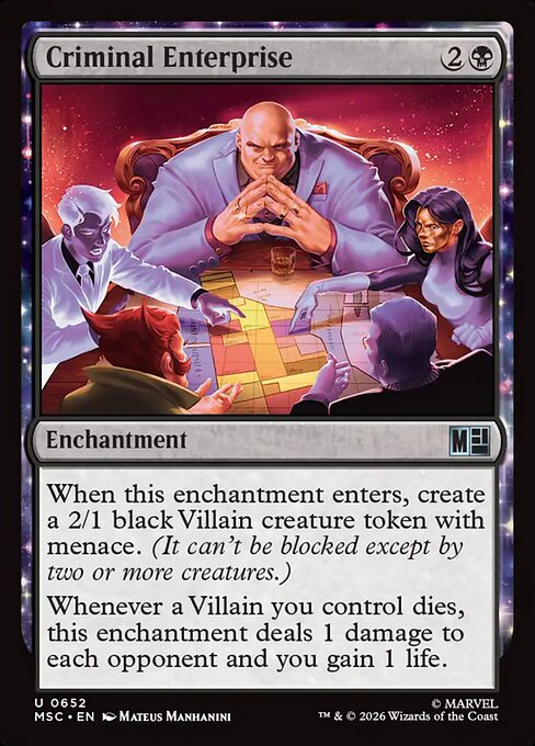 MTG Criminal Enterprise MSC 652 Regular Foil