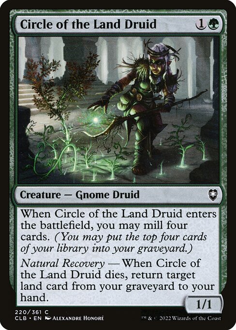 MTG Circle of the Land Druid CLB 220 Regular Nonfoil