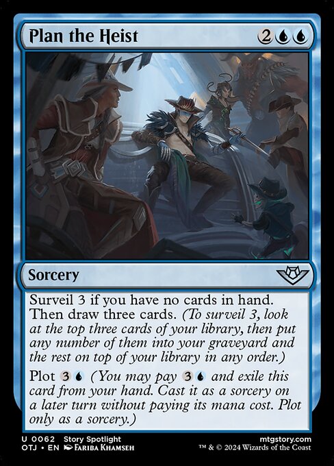 MTG Plan the Heist OTJ 062 Regular Foil