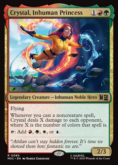 MTG Crystal, Inhuman Princess MSC 080 Regular Nonfoil