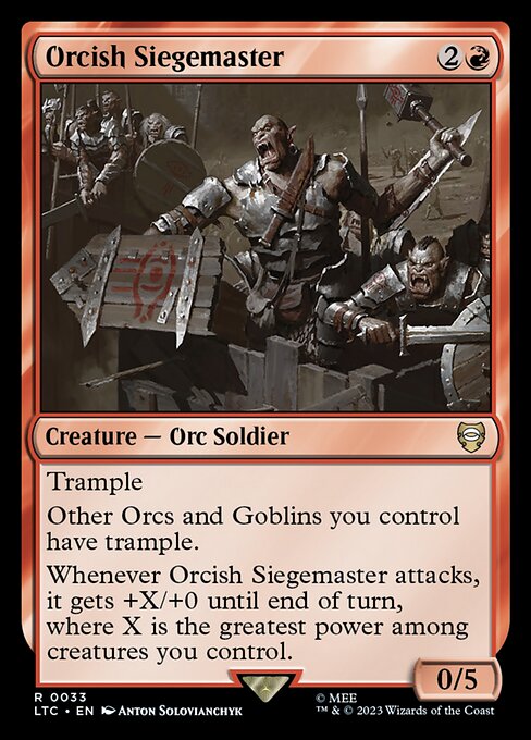MTG Orcish Siegemaster LTC 033 Regular Nonfoil