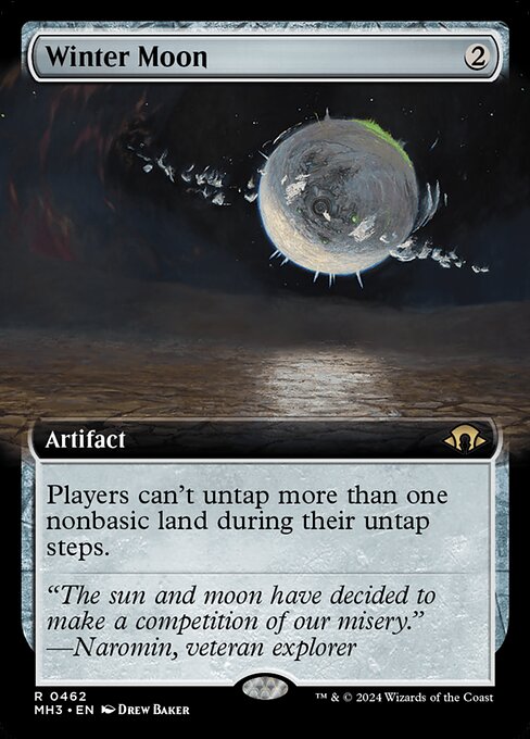 MTG Winter Moon MH3 462 Extended Art Nonfoil