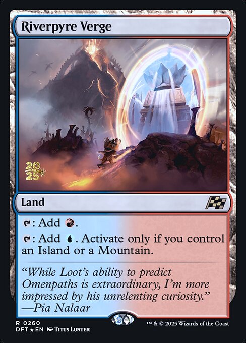 MTG Riverpyre Verge PDFT 260s Prerelease Foil