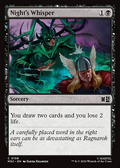 MTG Night's Whisper MSC 158 Regular Nonfoil