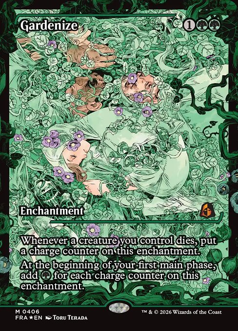 MTG Gardenize FRA 406 Japan Showcase Traditional Foil front