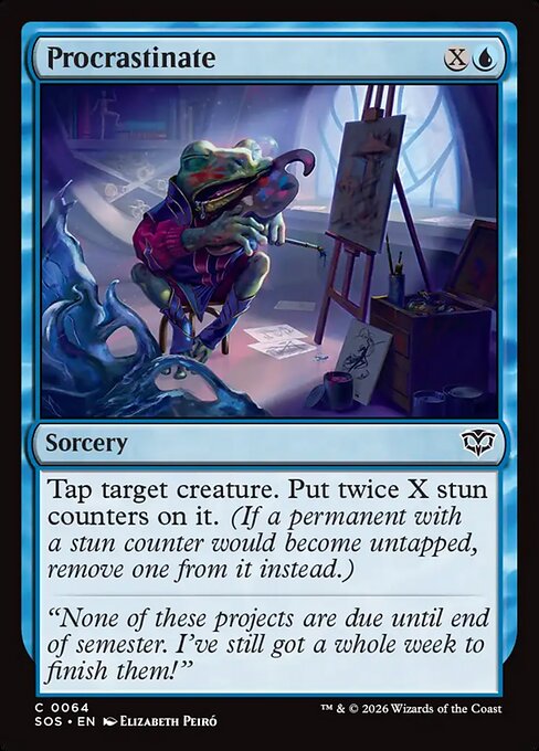 MTG Procrastinate SOS 064 Regular Nonfoil