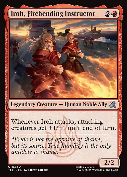 MTG Iroh, Firebending Instructor [TLE 240] Foil