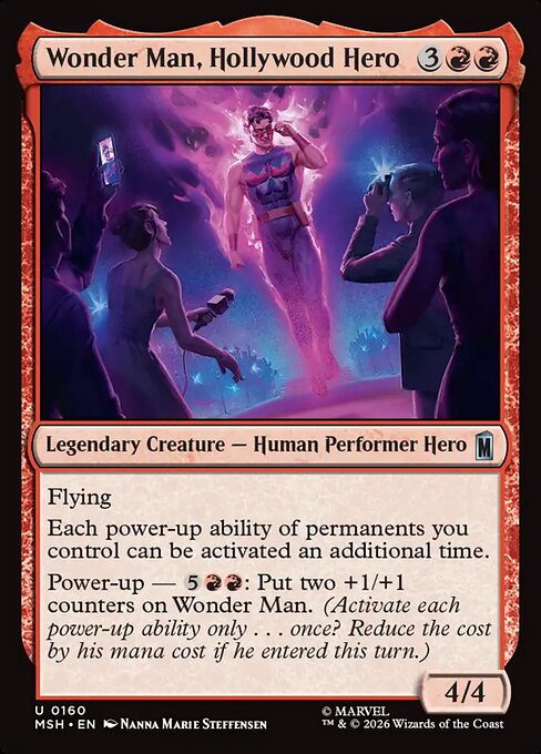 MTG Wonder Man, Hollywood Hero MSH 160 Regular Foil