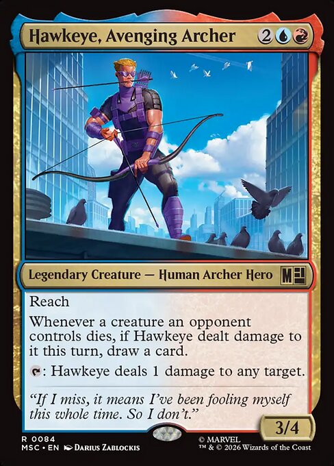 MTG Hawkeye, Avenging Archer MSC 084 Regular Surge Foil