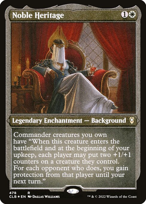MTG Noble Heritage CLB 478 Foil Etched Frame Etched