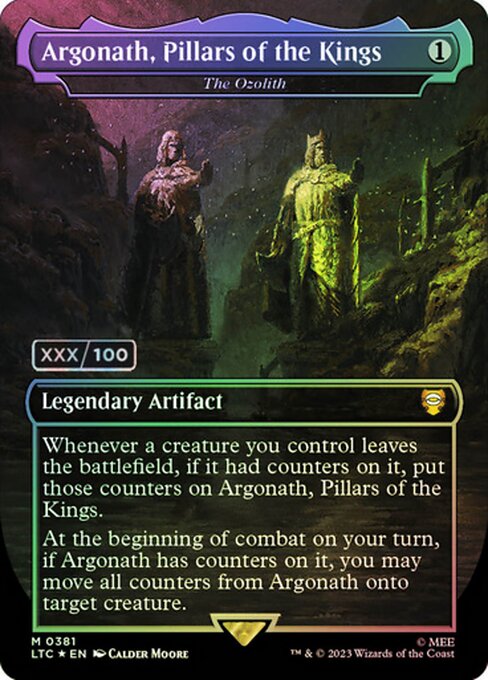 MTG The Ozolith LTC 381z Showcase Ring Foil