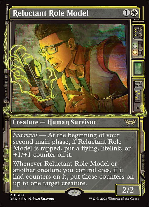 MTG Reluctant Role Model DSK 303 Paranormal Frame Foil