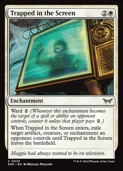 MTG Trapped in the Screen DSK 036 Regular Foil