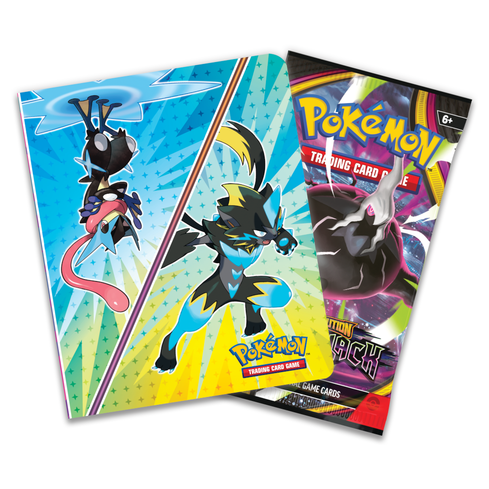 Pokémon TCG Mega Evolution Pitch Black Mini Portfolio with Booster Pack, product view 1