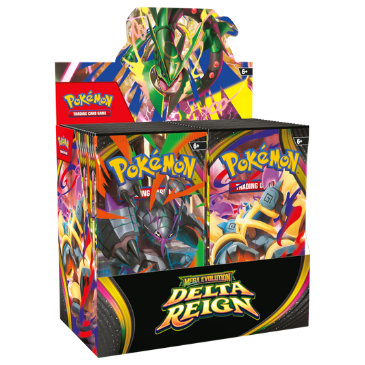 Pokémon TCG Mega Evolution Delta Reign Booster Box sealed display packaging