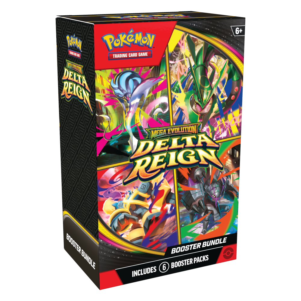 Pokémon TCG Mega Evolution Delta Reign Booster Bundle packaging, alternate product view 1