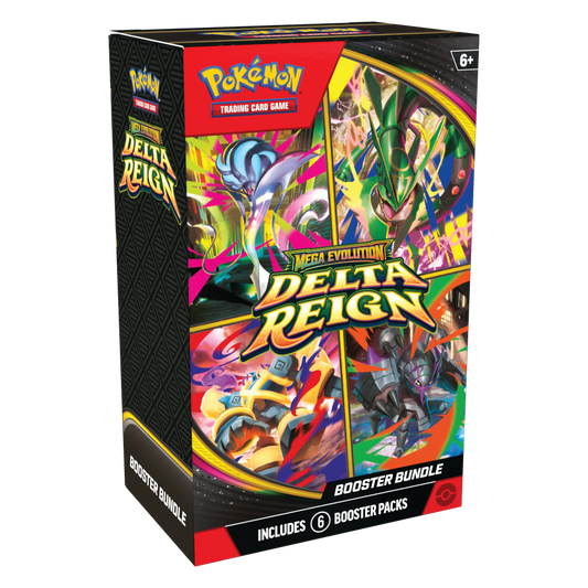 Pokémon TCG Mega Evolution Delta Reign Booster Bundle packaging, alternate product view 1