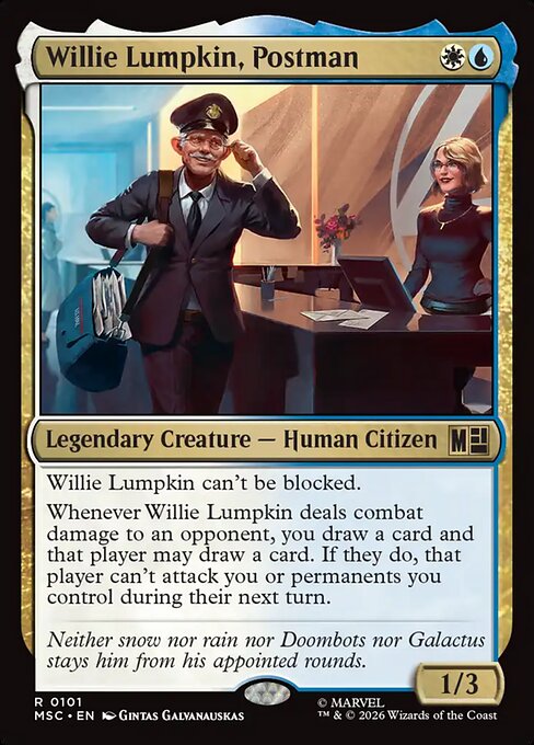 MTG Willie Lumpkin, Postman MSC 101 Regular Surge Foil
