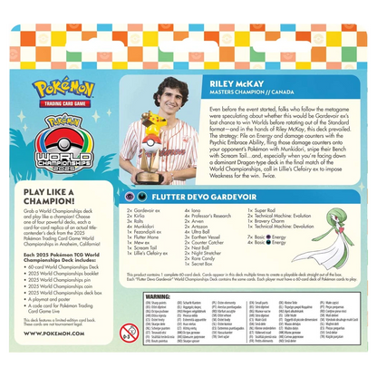 Riley McKay World Championships Deck Flutter Devo Gardevoir