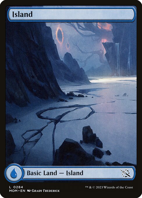 MTG Island MOM 284 Full Art Basic Land Foil