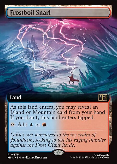MTG Frostboil Snarl MSC 475 Extended Art Nonfoil