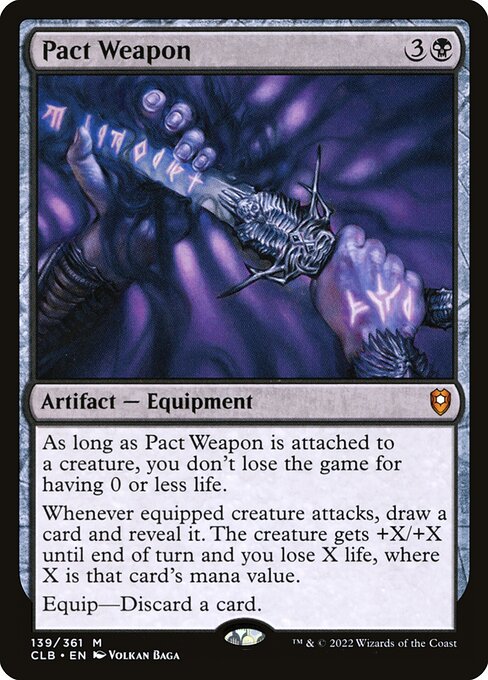MTG Pact Weapon CLB 139 Regular Nonfoil