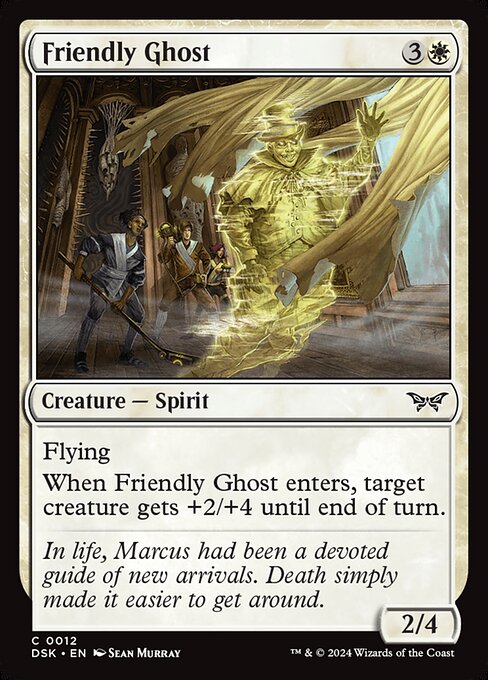 MTG Friendly Ghost DSK 012 Regular Foil