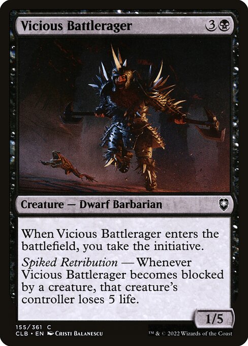 MTG Vicious Battlerager CLB 155 Regular Foil
