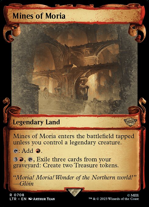 MTG Mines of Moria LTR 708 Showcase Scrolls of Middle-earth Nonfoil