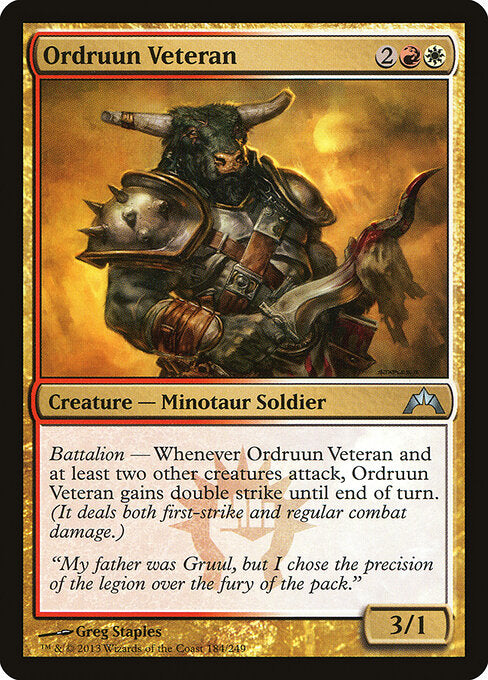 MTG Ordruun Veteran GTC 184 Regular Nonfoil