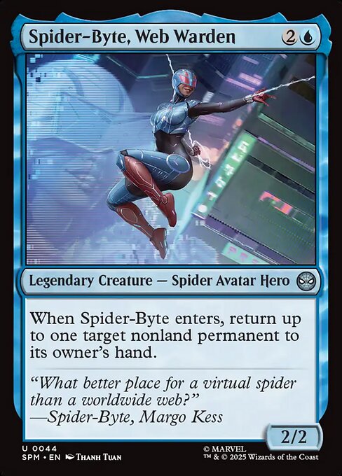 MTG Spider-Byte, Web Warden SPM 044 Regular Foil