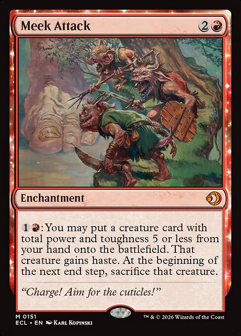 MTG Meek Attack ECL 151 Regular Nonfoil